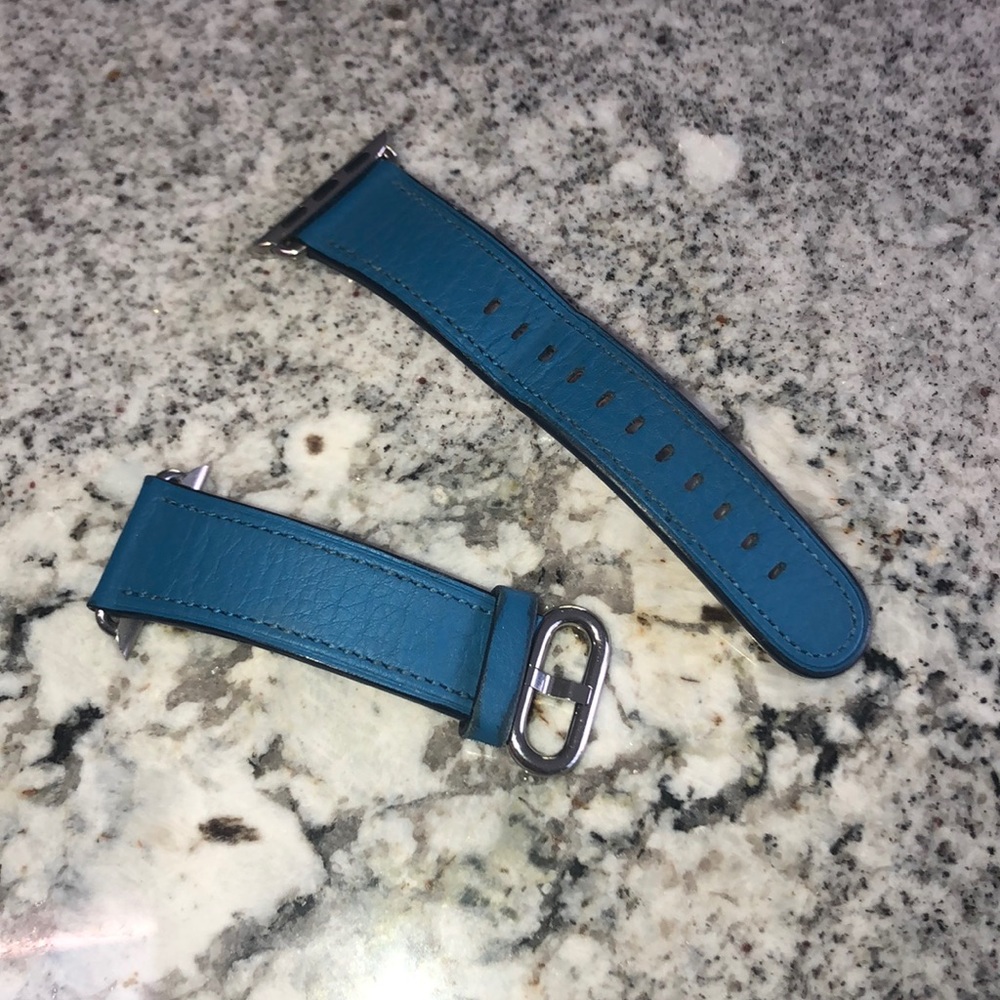 Sea blue - 38MM leather band Apple Watch ⌚️